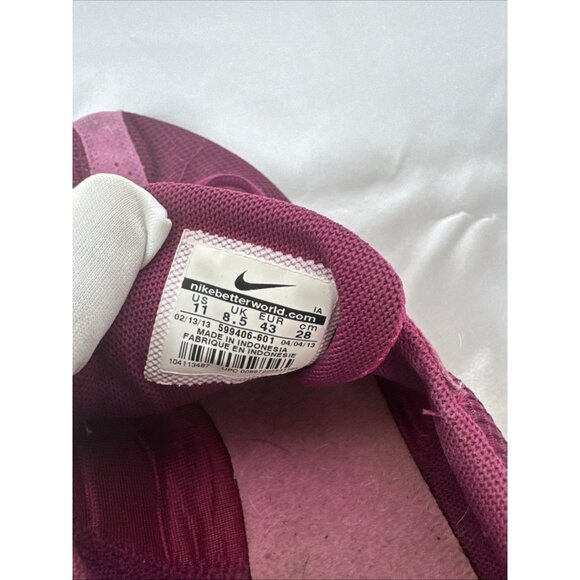 Nike Womens Running Shoes Size 11 Berry & Pink Mesh - Picture 10 of 11